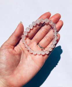 clear quartz bracelet 8mm-chosen intuitively