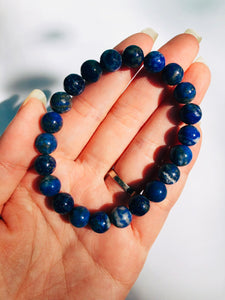 lapis lazuli bracelet 8mm-chosen intuitively