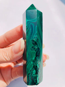 Malachite tower 7.8cm