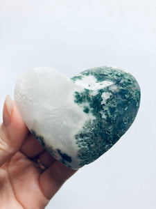 Moss Agate heart