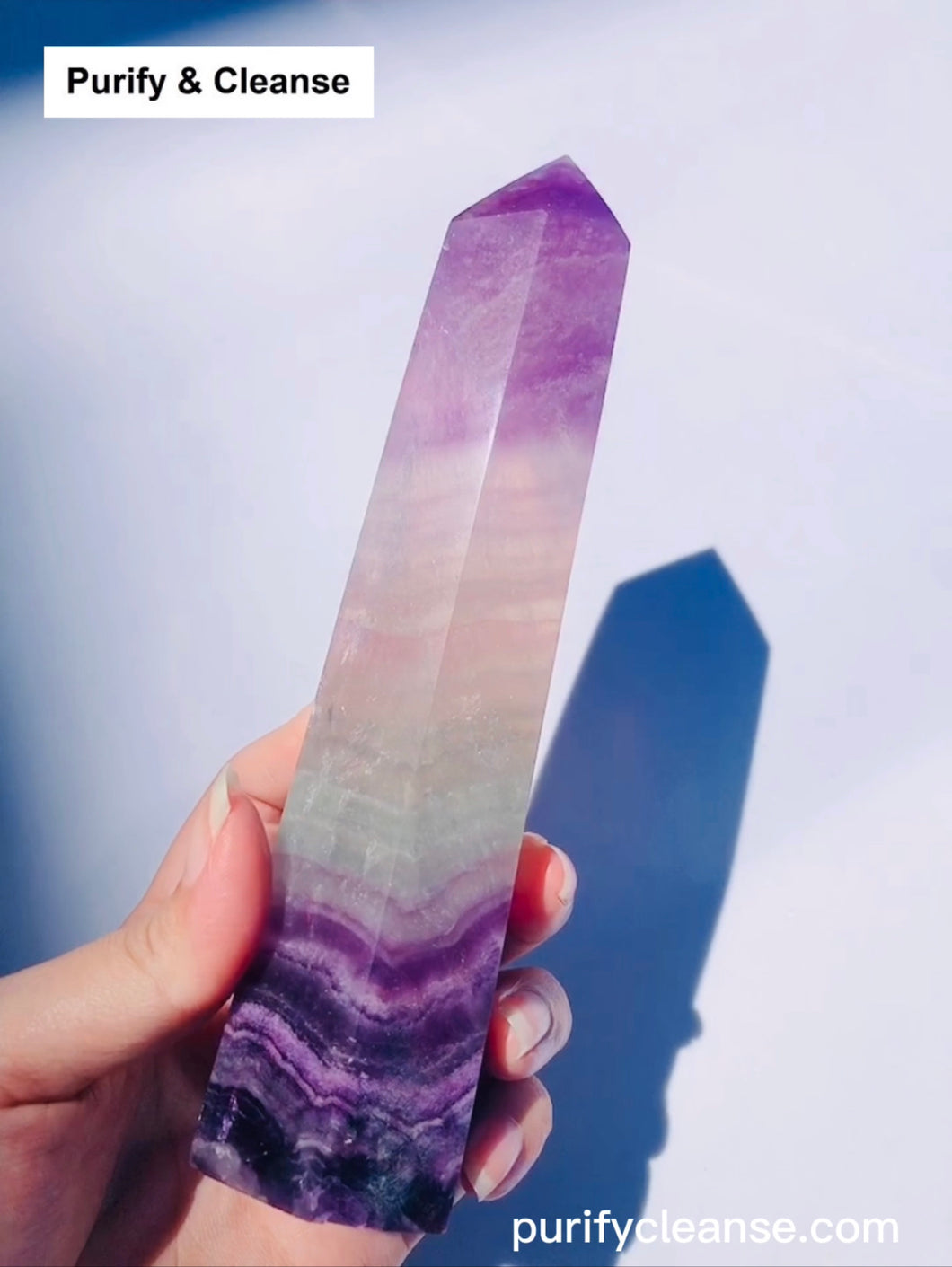 Fluorite tím thô