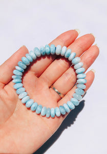 Larimar bracelet 9mm-chosen intuitively