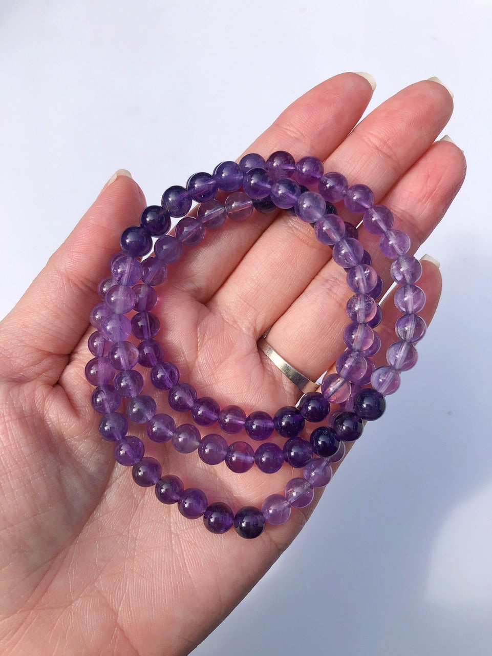 Vòng tay thạch anh tím - được lựa chọn bằng trực giác