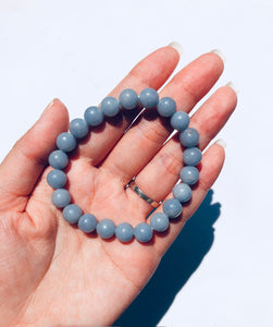 Angelite bracelet-chosen intuitively