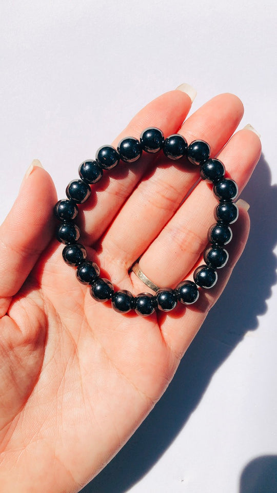 Black hematite bracelet 8mm- chosen intuitively