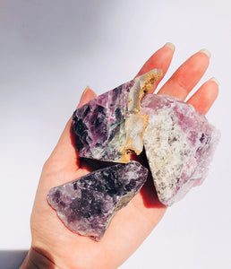 Fluorite tím thô